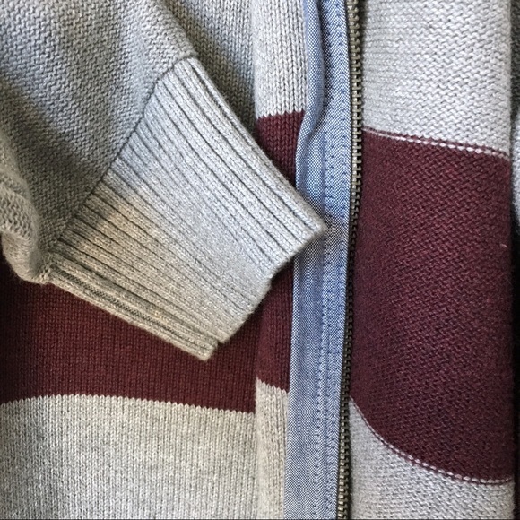 SOLD Tommy Hilfiger Striped Zip Up Sweater - Picture 5 of 8
